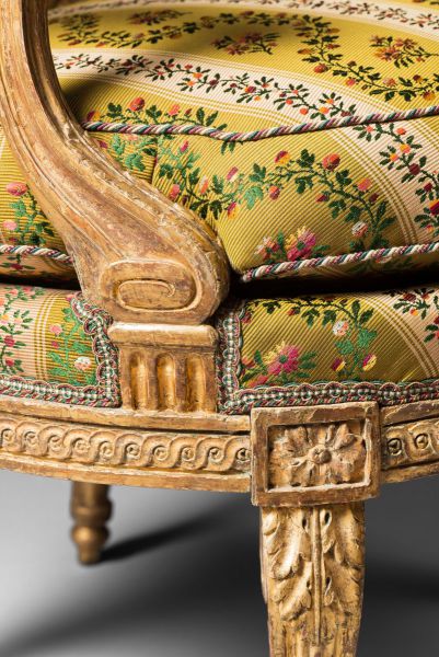 Exceptionnelle paire de fauteuils Louis XVI de Georges Jacob