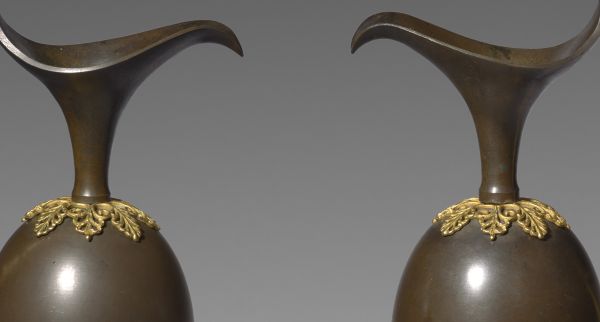 A pair of Empire period ewers