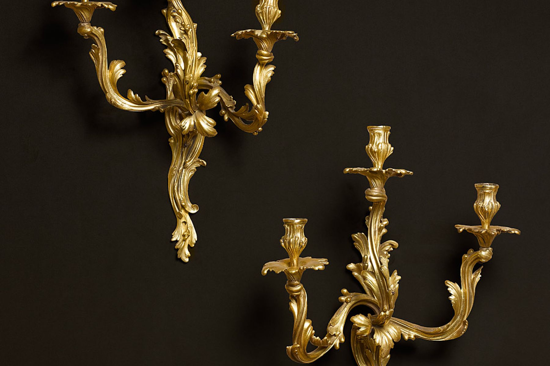 A pair of Louis XV wall-lights