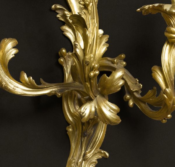 A pair of Louis XV wall-lights