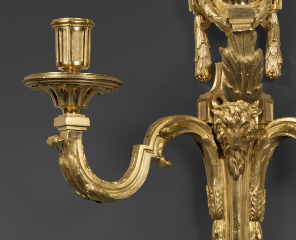 A pair of Louis XVI period wall lights