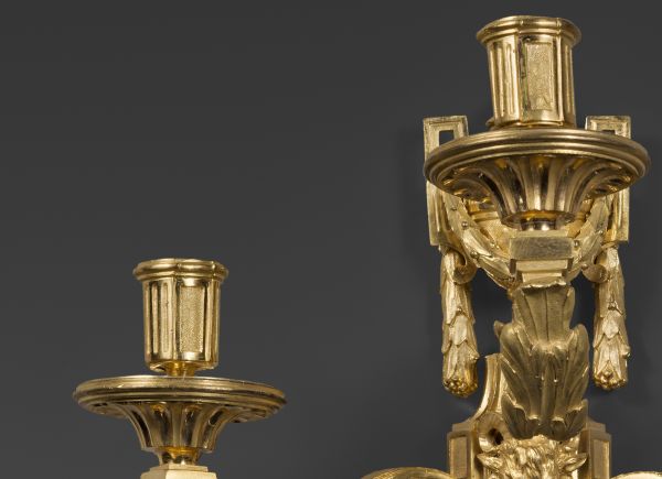 A pair of Louis XVI period wall lights