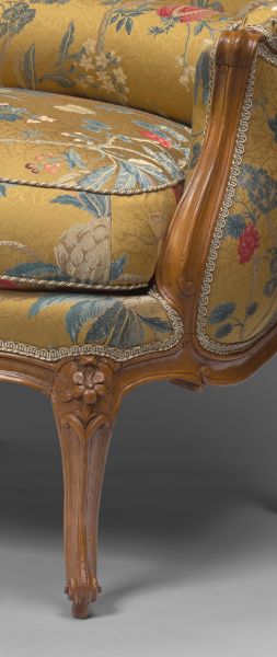 Paire de bergère estampillée Meunier époque Louis XV