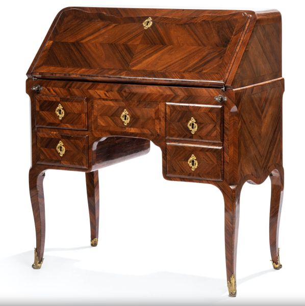 A Louis XV Bureau de pente, stamped Migeon