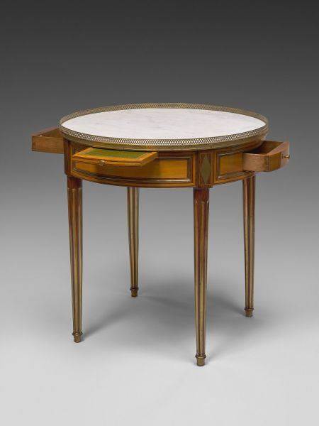 A Louis XVI bouillotte table stamped Pafrat