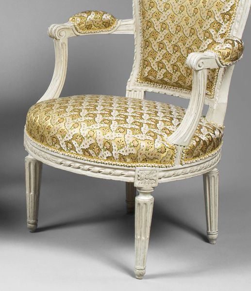 Paire de fauteuils en bois laqué - Époque Louis XVI - Circa 1780