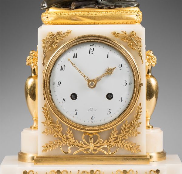 An early 19th Century striking mantel clock
